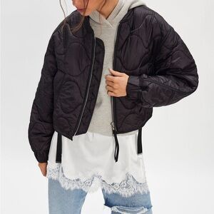 AGOLDE x shoreditch ski club iona quilted jacket NWT